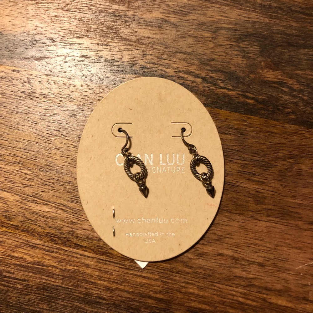 NWT Chan Luu BOHO Silver Dangle Earrings